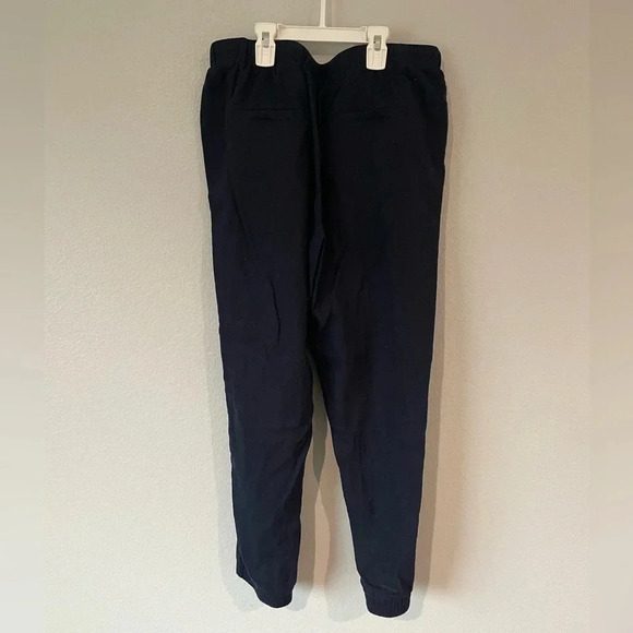 Needle & Cloth sz M navy blue linen drawstring casual pants jogger style - Picture 2 of 4